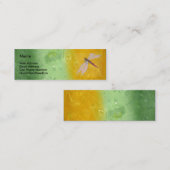 Carte De Visite Mini Arc-en-ciel/libellule antiques (Devant / Derrière)