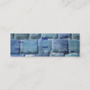 Carte De Visite Mini Architecte Blue Purple Sandstone I