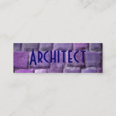 Carte De Visite Mini Architecte Blue Purple Sandstone I (Dos)