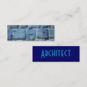 Carte De Visite Mini Architecte Blue Sandstone (Devant / Derrière)