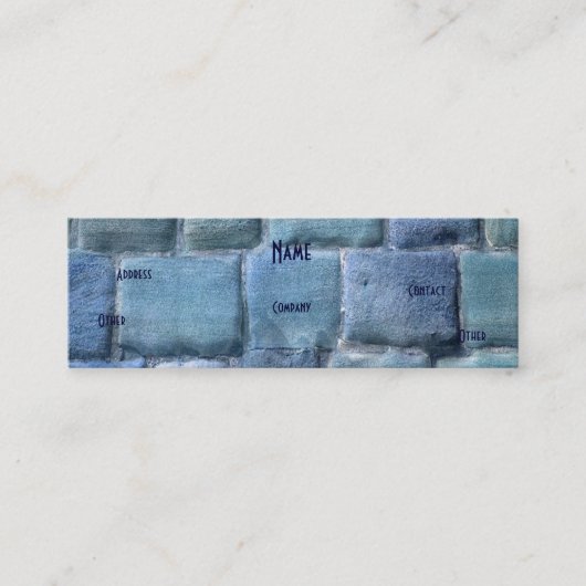 Carte De Visite Mini Architecte Blue Sandstone (Devant)