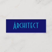 Carte De Visite Mini Architecte Blue Sandstone (Dos)