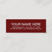 Carte De Visite Mini ARCHITECTE (carrés modernes) (Dos)