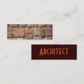 Carte De Visite Mini Architecte Sandstone (Devant / Derrière)