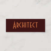 Carte De Visite Mini Architecte Sandstone (Dos)