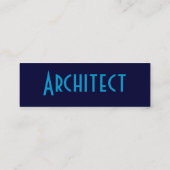 Carte De Visite Mini Architecte Sandstone Blue (Dos)