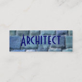Carte De Visite Mini Architecte Sandstone Blue I (Dos)