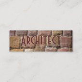Carte De Visite Mini Architecte Sandstone I (Dos)