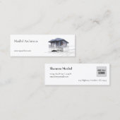 Carte De Visite Mini Architectes de bâtiments modernes Immobilier (Devant / Derrière)