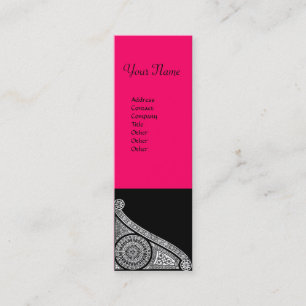 Carte De Visite Mini Architecture ARCHITECTURE RENAISSANCE, Noir rose