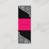 Carte De Visite Mini Architecture ARCHITECTURE RENAISSANCE, Noir rose (Dos)