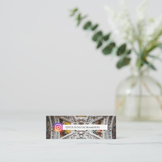 Carte De Visite Mini Architecture Art ancien (Debout devant)