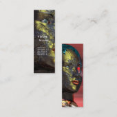 Carte De Visite Mini ARES CYBORG, Jaune rouge (Devant / Derrière)