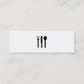 Carte De Visite Mini Argent / Motif de linge (Devant)