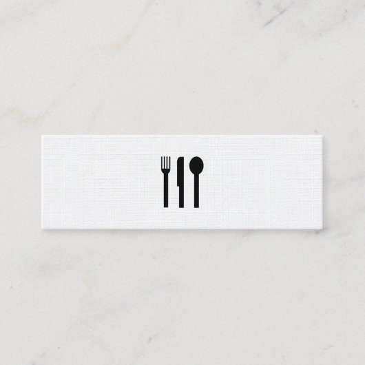 Carte De Visite Mini Argent / Motif de linge (Devant)