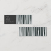 Carte De Visite Mini Argent rapide 01 (Devant / Derrière)