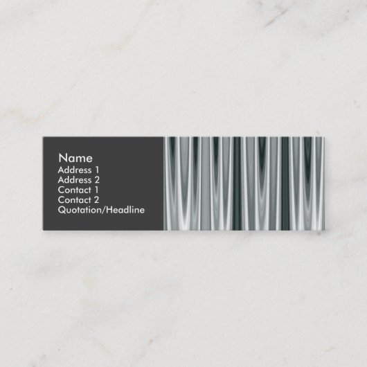 Carte De Visite Mini Argent rapide 01 (Devant)