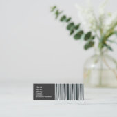 Carte De Visite Mini Argent rapide 01 (Debout devant)