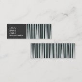 Carte De Visite Mini Argent rapide 02 (Devant / Derrière)