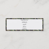 Carte De Visite Mini Arrière - plan Camouflage de forêt militaire blanc (Dos)