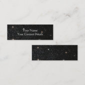 Carte De Visite Mini Arrière - plan - ciel nocturne et étoiles (Devant / Derrière)