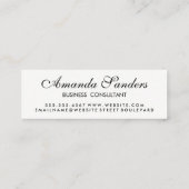 Carte De Visite Mini Arrière - plan de finition or métallique fissuré (Dos)