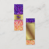 Carte De Visite Mini Arrière - plan de graphique de parties (Devant / Derrière)