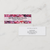 Carte De Visite Mini Arrière - plan de raisins de vin | Vignoble (Devant / Derrière)