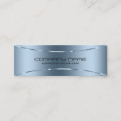 Carte De Visite Mini Arrière - plan de texture moderne en métal bleu (Devant)