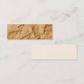 Carte De Visite Mini Arrière - plan froissé écrasé de grunge de papier (Devant / Derrière)