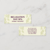 Carte De Visite Mini Arrière - plan Juniper Branches (Devant / Derrière)