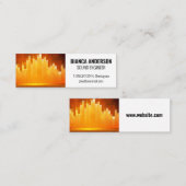 Carte De Visite Mini Arrière - plan léger de l'égaliseur (Devant / Derrière)