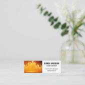 Carte De Visite Mini Arrière - plan léger de l'égaliseur (Debout devant)