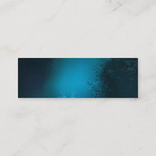 Carte De Visite Mini Arrière - plan turquoise à vapeur avec engrenages (Dos)