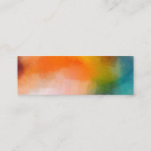Carte De Visite Mini Art Abstrait professionnel luxe Linen Premium (Dos)