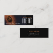 Carte De Visite Mini Art | Peintre Sepia Oil (Devant / Derrière)