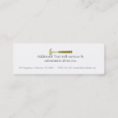 Carte De Visite Mini Artisanat de l'artisanat Travail du marteau (Dos)