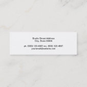 Carte De Visite Mini Artiste | Aquarelle (Dos)