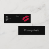 Carte De Visite Mini "Artiste de maquillage " (Devant / Derrière)