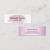 Carte De Visite Mini Artiste de maquillage branché (Devant / Derrière)