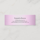 Carte De Visite Mini Artiste de maquillage branché (Dos)