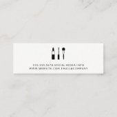 Carte De Visite Mini Artiste de maquillage | Palette de maquillage | Be (Dos)