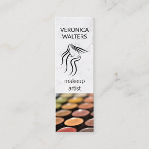 Carte De Visite Mini Artiste de Maquillage Palette de Maquillage Ca