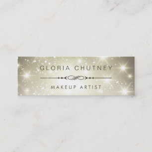 Carte De Visite Mini Artiste de maquillage - Parties scintillant ébloui