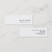 Carte De Visite Mini Artiste maquillage mince moderne Coiffeur Salon Sp (Devant / Derrière)