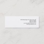 Carte De Visite Mini Artiste maquillage mince moderne Coiffeur Salon Sp (Dos)