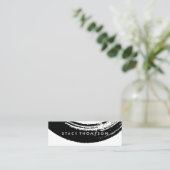 Carte De Visite Mini Artistique brossé noir (Debout devant)