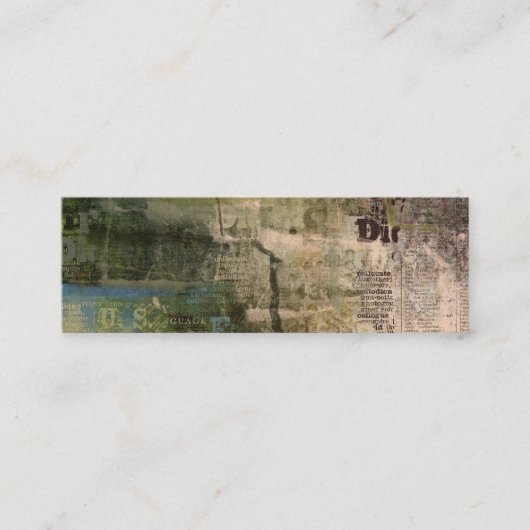 Carte De Visite Mini Artsy Grunge (Devant)