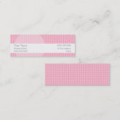 Carte De Visite Mini Assez dans le rose (Devant / Derrière)
