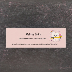 Carte De Visite Mini Assistant dentaire pédiatrique
